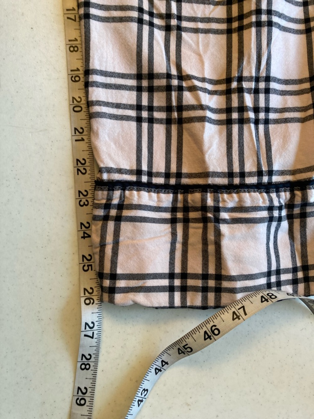 Victoria's Secret Pink and Black Plaid Two-Piece Pajama Set - Picture 11 of 11